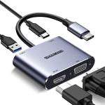 4-in-1 USB-C to HDMI VGA Adapter