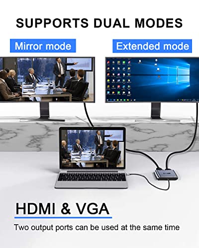 4-in-1 USB-C to HDMI VGA Adapter