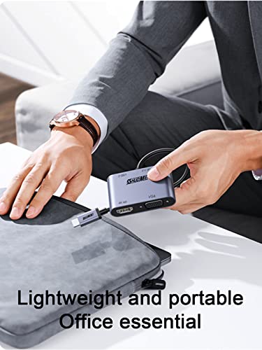 4-in-1 USB-C to HDMI VGA Adapter