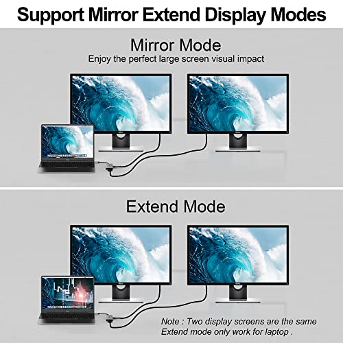 USB C to VGA and HDMI Multiport Adapter