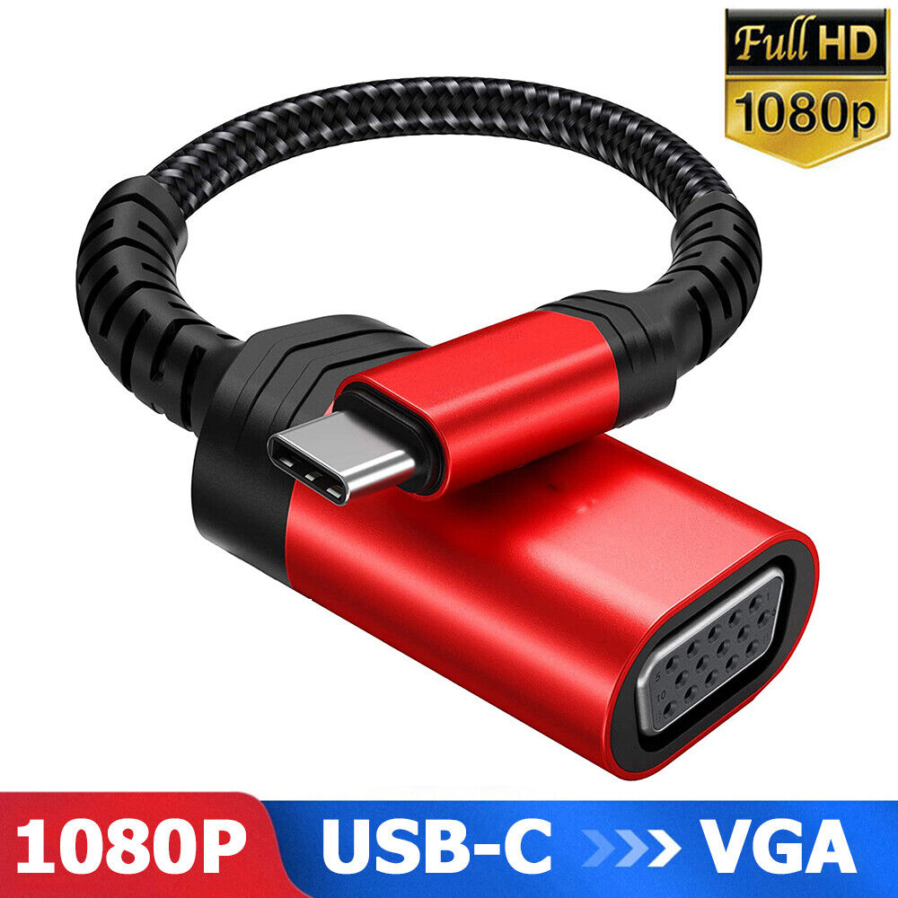 USB-C to VGA Adapter for Apple, Dell, Lenovo