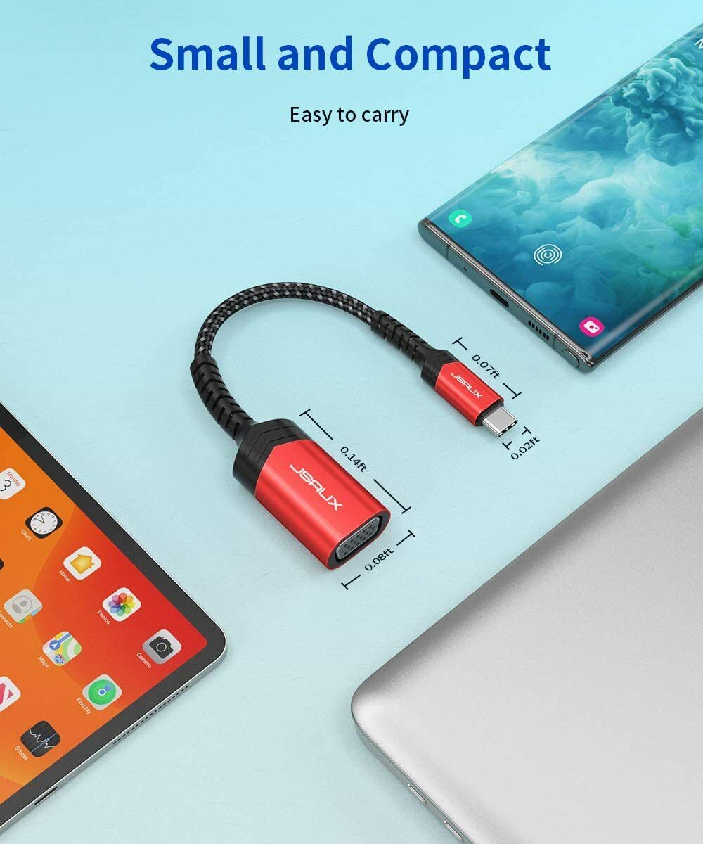 USB C to VGA Adapter for Apple and Dell