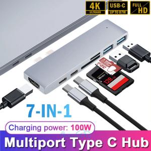 100W USB-C 7-Port Hub with HDMI Adapter