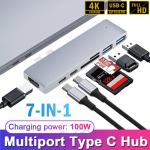 100W USB-C 7-Port Hub Adapter for MacBook