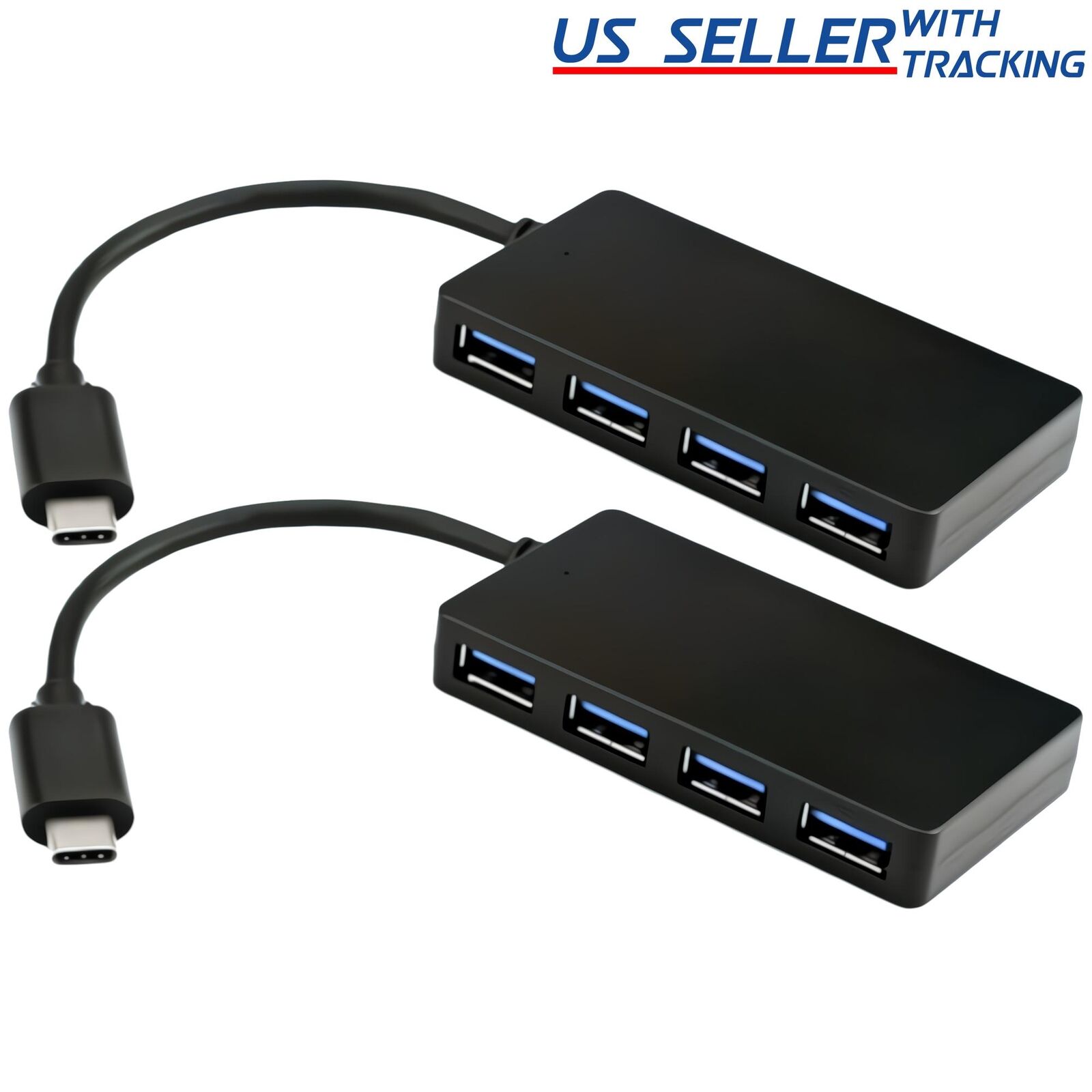 Portable 4-Port USB-C Hub 5Gbps Type-A