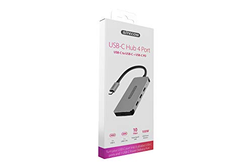 Sitecom CN-386 4-Port USB-C Hub with Power Delivery