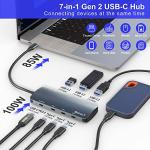 7-Port USB-C Hub with 10Gbps Data Transfer