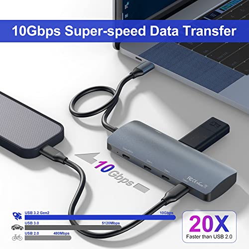 7-Port USB-C Hub with 10Gbps Data Transfer