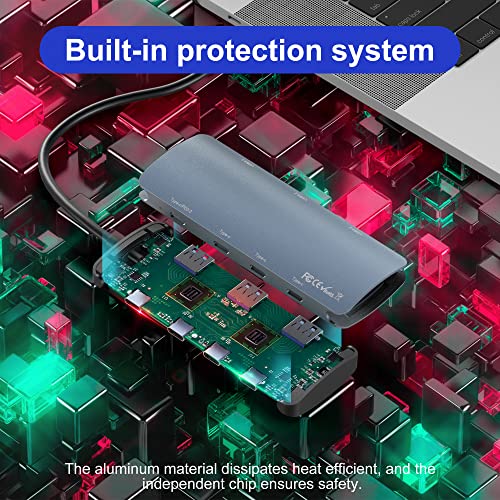7-Port USB-C Hub with 10Gbps Data Transfer