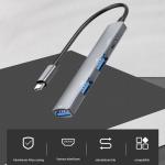 4-Port USB-C Hub for Laptops and MacBooks