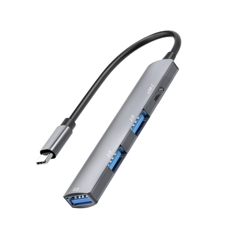 4-Port USB-C Hub for Laptops and MacBooks