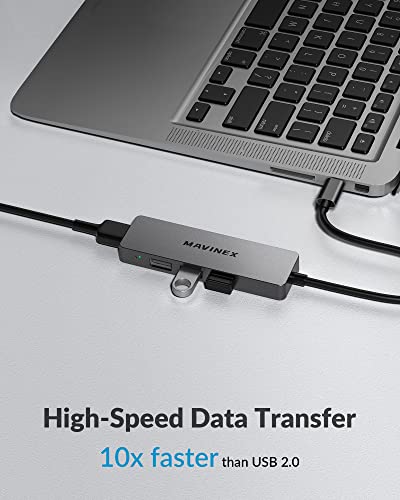 MAVINEX UltraSlim USB-C Hub with 4 Ports
