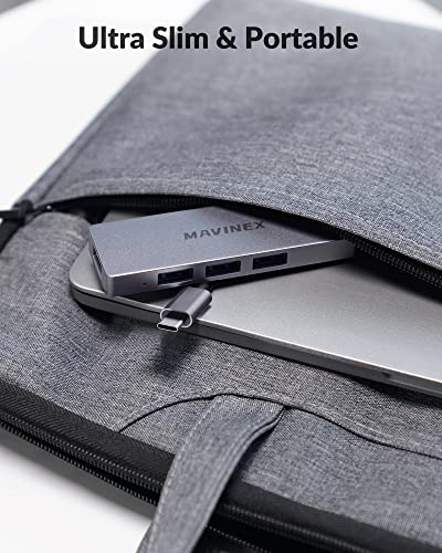 MAVINEX UltraSlim USB-C Hub with 4 Ports