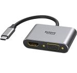 USB C to HDMI and VGA Adapter