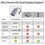 USB C to VGA and HDMI Multiport Adapter
