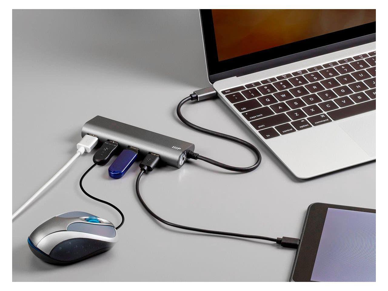 Monoprice Aluminum 4-Port USB-C Hub