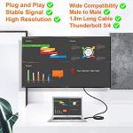 TSUPY USB-C to VGA Adapter 1.8m Full HD