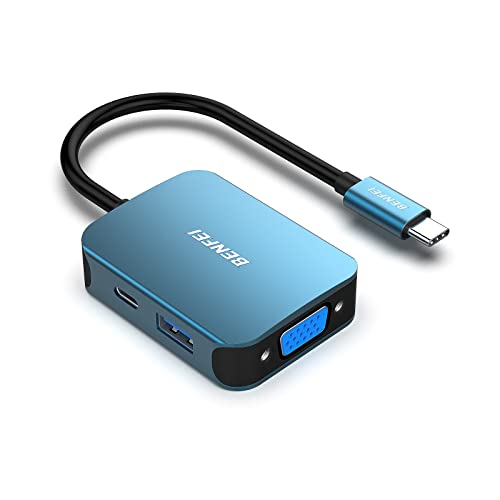 USB-C Hub with HDMI, VGA, and USB Ports