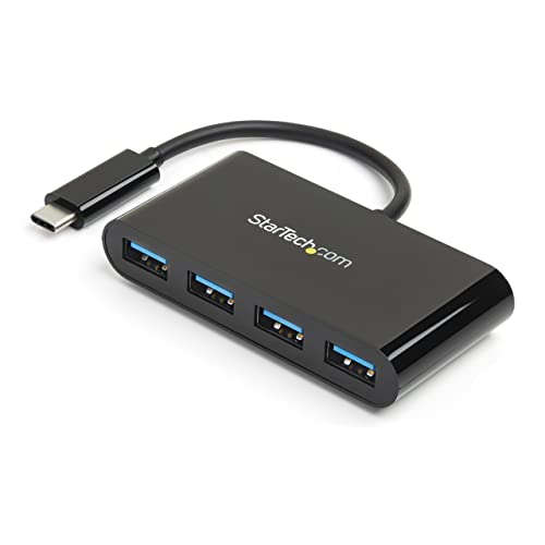 Portable 4-Port USB-C to USB-A Hub