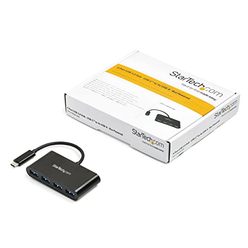 Portable 4-Port USB-C to USB-A Hub