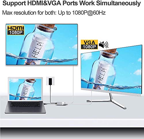USB-C to HDMI & VGA Multiport Adapter 4K