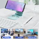 4-Port USB C Hub Adapter for Laptops and Devices