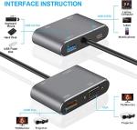 USB-C to HDMI & VGA Multiport Adapter 4K