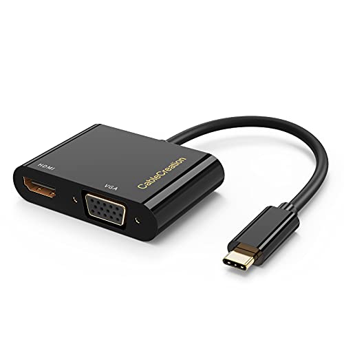 2-in-1 USB-C to VGA HDMI Adapter