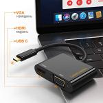 USB-C to HDMI VGA Adapter for MacBook and More