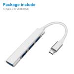 4-Port USB C Hub Adapter for Laptops and Devices
