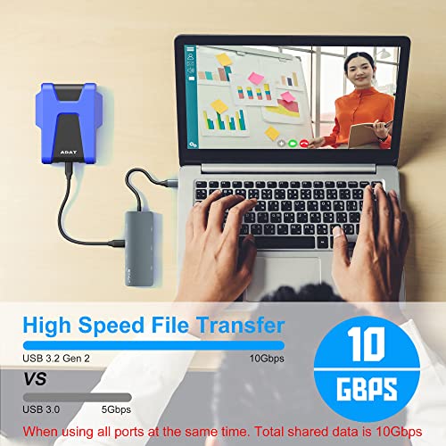 7-Port USB-C Hub Adapter for Fast Data Transfer