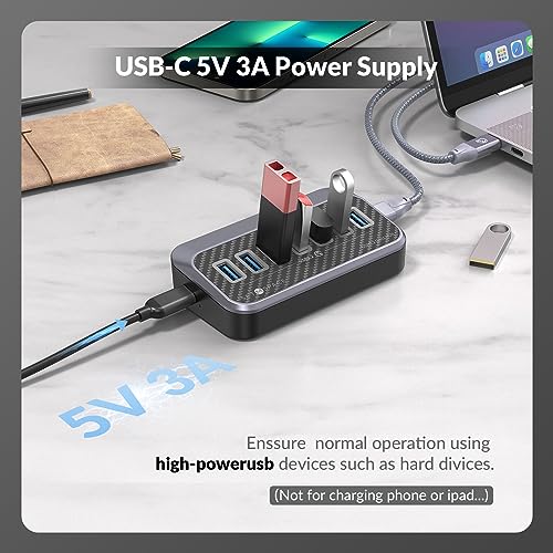 7-Port USB-C Hub with 19-Inch Cable