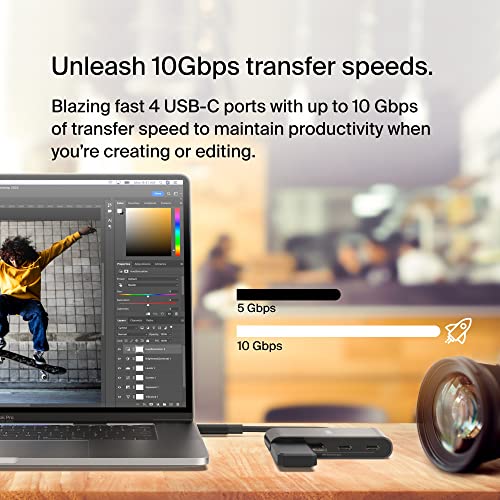 Belkin 4-Port USB-C Hub and Adapter