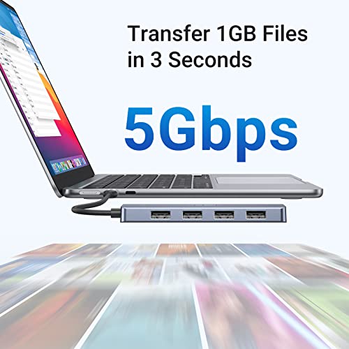 4 Port USB-C Hub for Various Devices