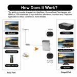 USB-C to VGA and HDMI 4K Adapter Hub