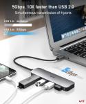 uni USB-C Hub with 4-Port USB 3.0