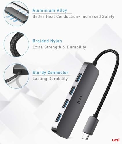 uni USB-C Hub with 4-Port USB 3.0