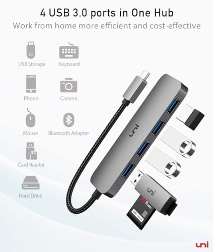 uni USB-C Hub with 4-Port USB 3.0