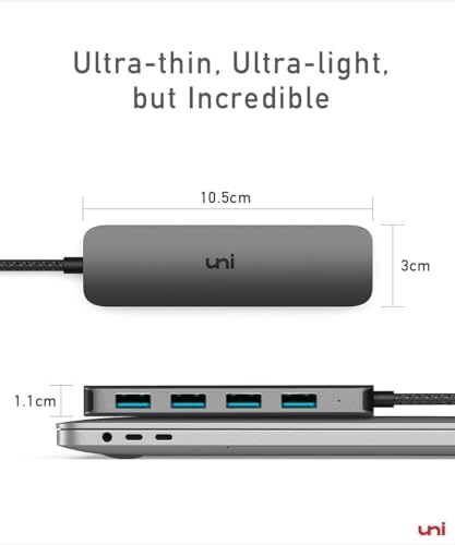 uni USB-C Hub with 4-Port USB 3.0
