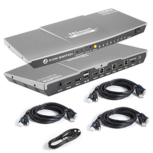 4-Port USB-C HDMI KVM Switch Box