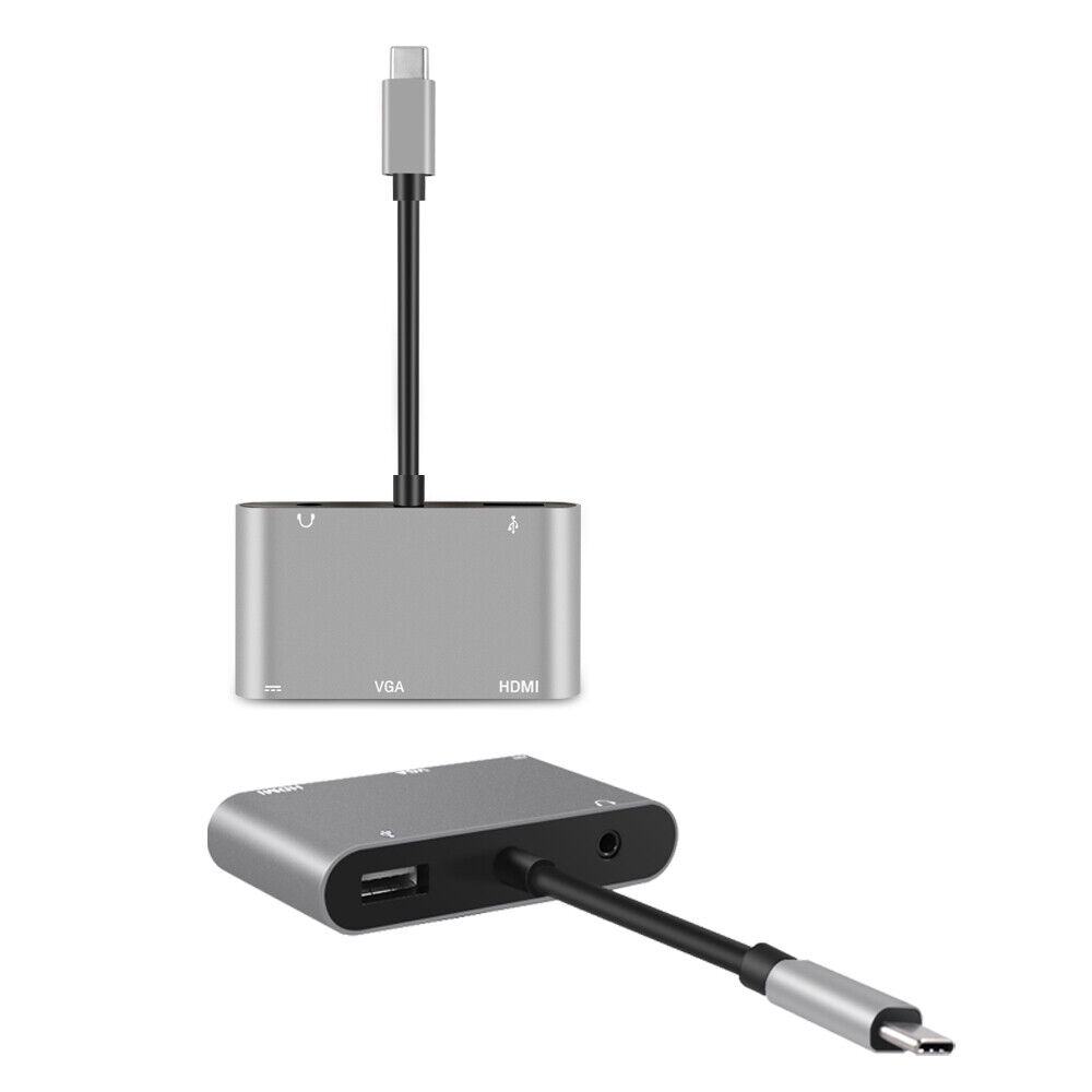 5-in-1 USB-C Hub with HDMI and VGA Ports