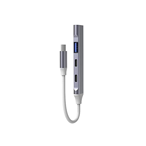 Slim USB-C Hub with 4 Ports and Data Extender