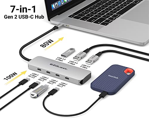 7-Port USB-C Gen 2 Hub Adapter