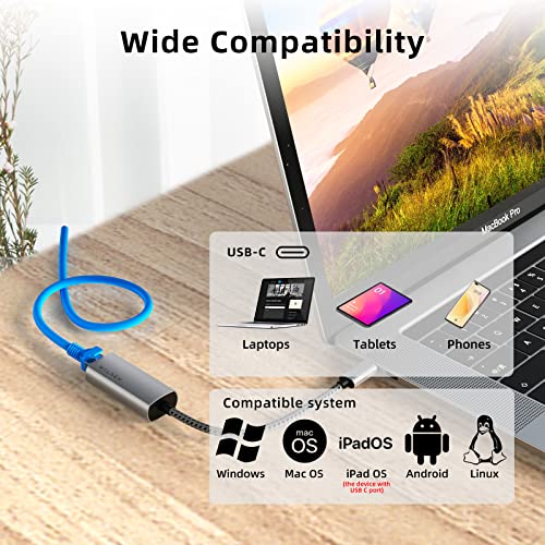 USB-C Ethernet Adapter for Multiple Devices