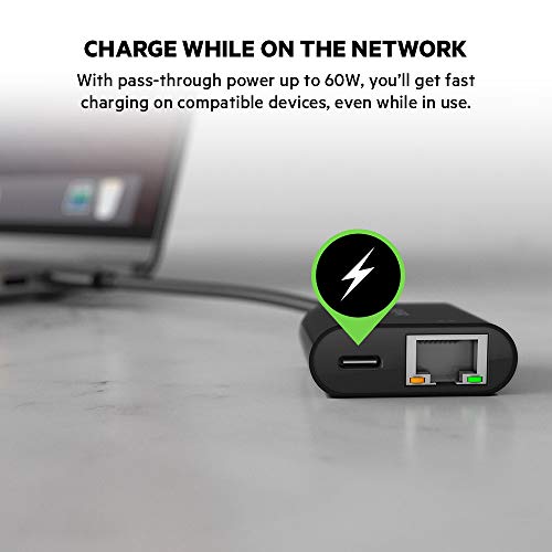 Belkin USB-C Ethernet Adapter with Charging (60W)