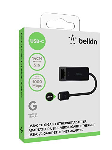 Belkin USB-C Gigabit Ethernet Adapter (Black)