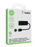Belkin USB-C Gigabit Ethernet Adapter – Black