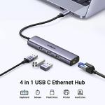 UGREEN USB C Ethernet Adapter with 3 USB Ports