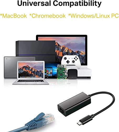 USB C to Ethernet Adapter for Fast Wired Internet