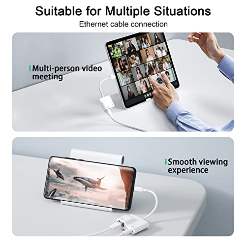 USB-C Ethernet Adapter with PD Charging 60W